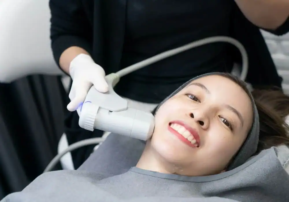 HIFU treatment Dover in progress